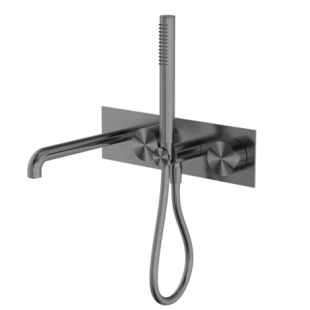 KARA PROGRESSIVE SHOWER SYSTEM SHOWER FAUCET SET WITH SPOUT 230MM/250MM GUN METAL (NR271903a230/250GM)