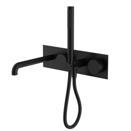 KARA PROGRESSIVE SHOWER SYSTEM SHOWER FAUCET SET WITH SPOUT 230MM/250MM MATTE BLACK (NR271903a230/250MB)