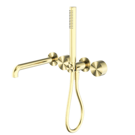 KARA PROGRESSIVE SHOWER SYSTEM SHOWER FAUCET SET SEPARATE PLATE WITH SPOUT 230/250MM BRUSHED GOLD (NR271903b230/250BG)