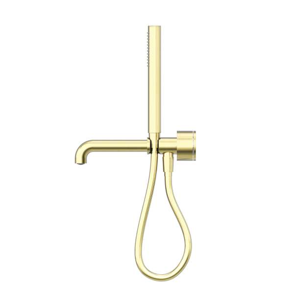 KARA PROGRESSIVE SHOWER SYSTEM SHOWER FAUCET SET SEPARATE PLATE WITH SPOUT 230/250MM BRUSHED GOLD (NR271903b230/250BG)