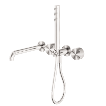 KARA PROGRESSIVE SHOWER SYSTEM SHOWER FAUCET SET SEPARATE PLATE WITH SPOUT 230/250MM BRUSHED NICKEL (NR271903b230/250BN)