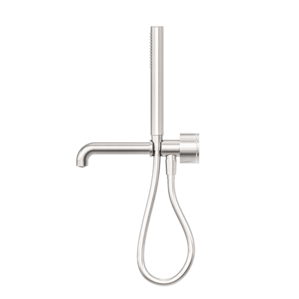 KARA PROGRESSIVE SHOWER SYSTEM SHOWER FAUCET SET SEPARATE PLATE WITH SPOUT 230/250MM BRUSHED NICKEL (NR271903b230/250BN)
