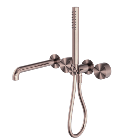 KARA PROGRESSIVE SHOWER SYSTEM SHOWER FAUCET SET SEPARATE PLATE WITH SPOUT 230/250MM BRUSHED BRONZE (NR271903b230/250BZ)