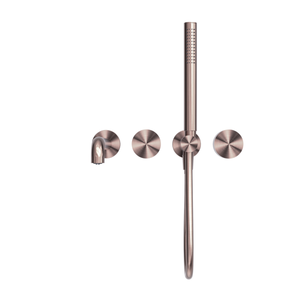 KARA PROGRESSIVE SHOWER SYSTEM SHOWER FAUCET SET SEPARATE PLATE WITH SPOUT 230/250MM BRUSHED BRONZE (NR271903b230/250BZ)