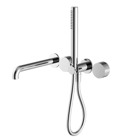 KARA PROGRESSIVE SHOWER SYSTEM SHOWER FAUCET SET SEPARATE PLATE WITH SPOUT 230/250MM CHROME (NR271903b230/250CH)