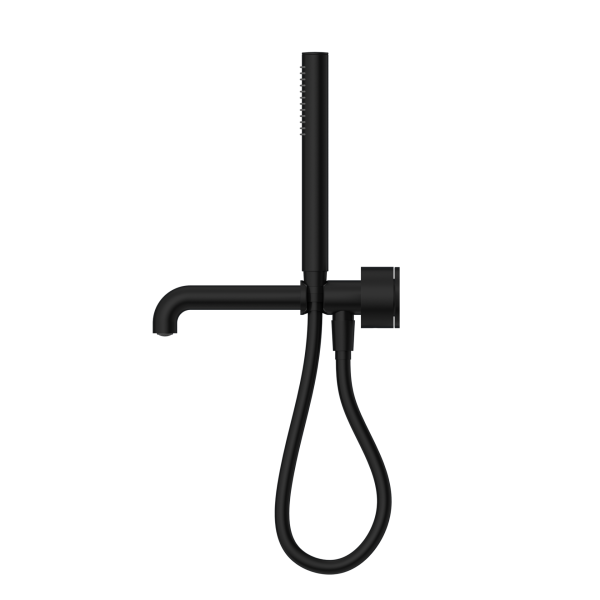 KARA PROGRESSIVE SHOWER SYSTEM SHOWER FAUCET SET SEPARATE PLATE WITH SPOUT 230/250MM MATTE BLACK (NR271903b230/250MB)