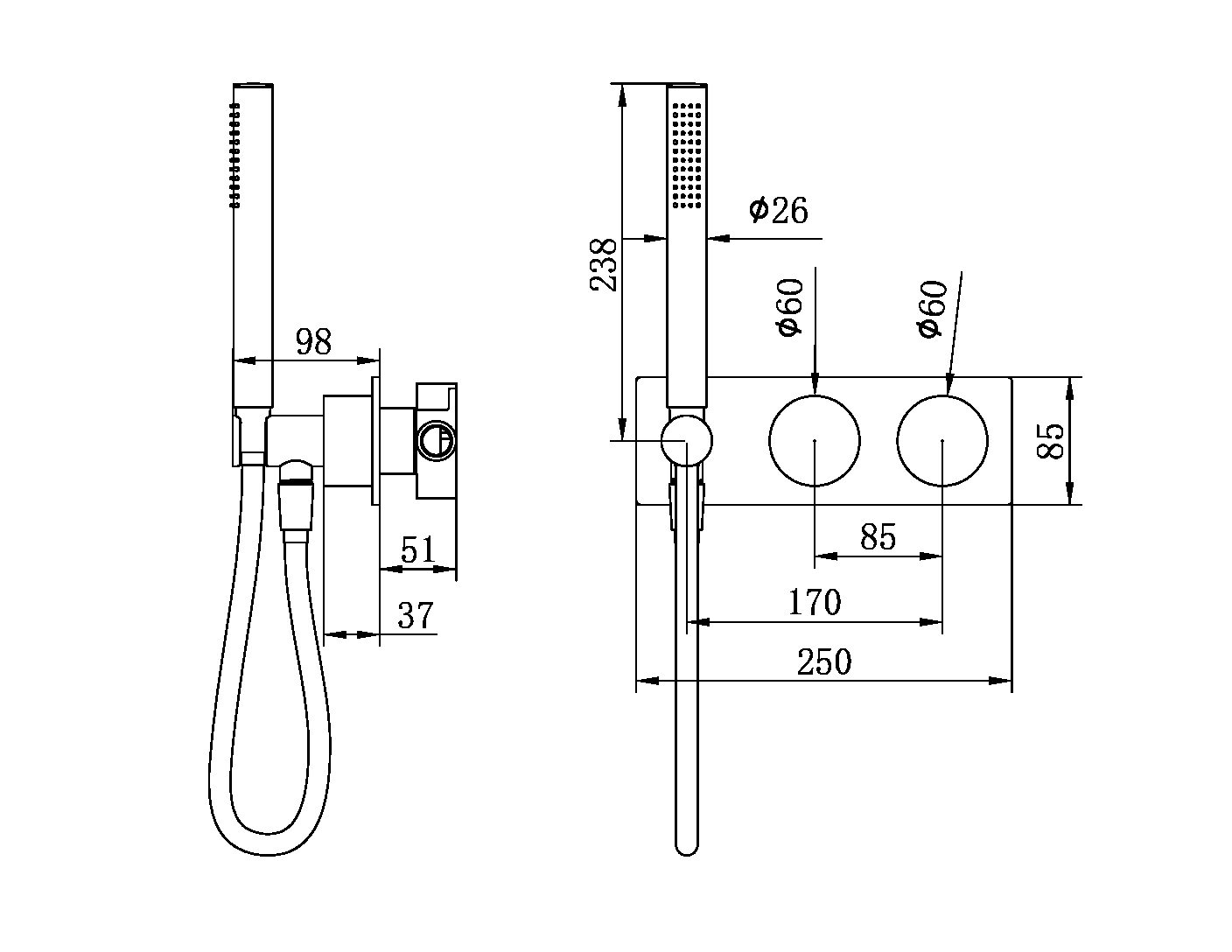 KARA PROGRESSIVE SHOWER SYSTEM SHOWER FAUCET SET WITH 2 HANDLES SHOWER TUB COMBO SET BRUSHED BRONZE (NR271903cBZ)
