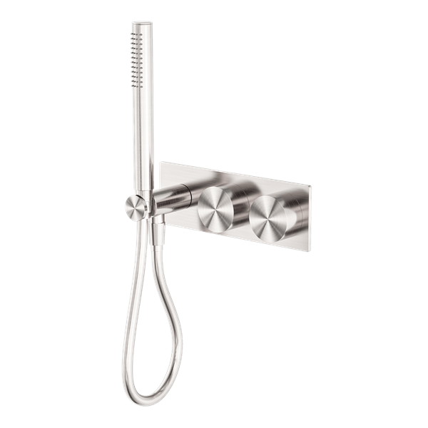 KARA PROGRESSIVE SHOWER SYSTEM SHOWER FAUCET SET WITH 2 HANDLES SHOWER TUB COMBO SET BRUSHED NICKEL (NR271903cBN)