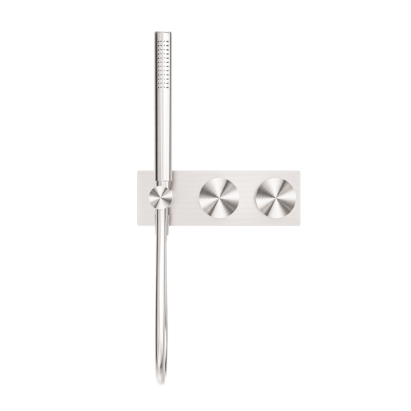 KARA PROGRESSIVE SHOWER SYSTEM SHOWER FAUCET SET WITH 2 HANDLES SHOWER TUB COMBO SET BRUSHED NICKEL (NR271903cBN)
