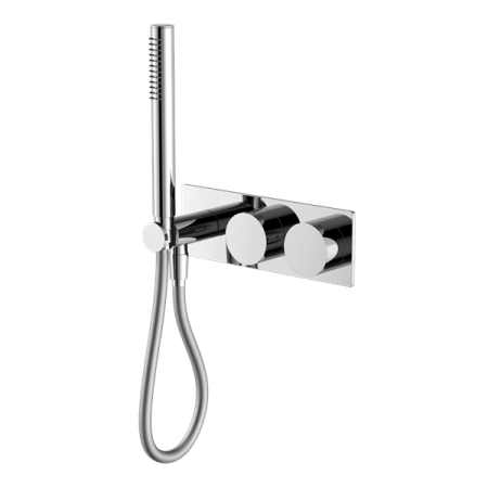 KARA PROGRESSIVE SHOWER SYSTEM SHOWER FAUCET SET WITH 2 HANDLES SHOWER TUB COMBO SET CHROME (NR271903cCH)