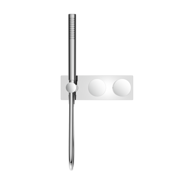 KARA PROGRESSIVE SHOWER SYSTEM SHOWER FAUCET SET WITH 2 HANDLES SHOWER TUB COMBO SET CHROME (NR271903cCH)