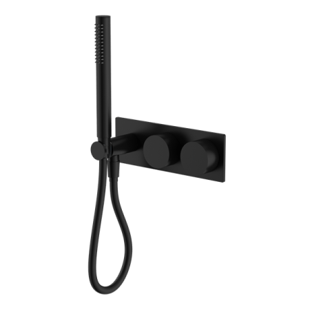 KARA PROGRESSIVE SHOWER SYSTEM SHOWER FAUCET SET WITH 2 HANDLES SHOWER TUB COMBO SET MATTE BLACK (NR271903cMB)