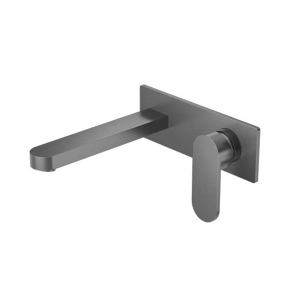 ECCO WALL BASIN/BATH MIXER GUN METAL (NR301310aGM)