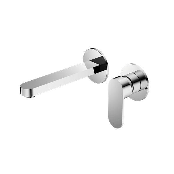Ecco Wall Basin/Bath Mixer Separate Back Plate Wall Mounted Faucets CHROME (NR301310bCH)