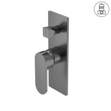 ECCO SHOWER MIXER WITH DIVERTER GUN METAL (NR301311aGM)