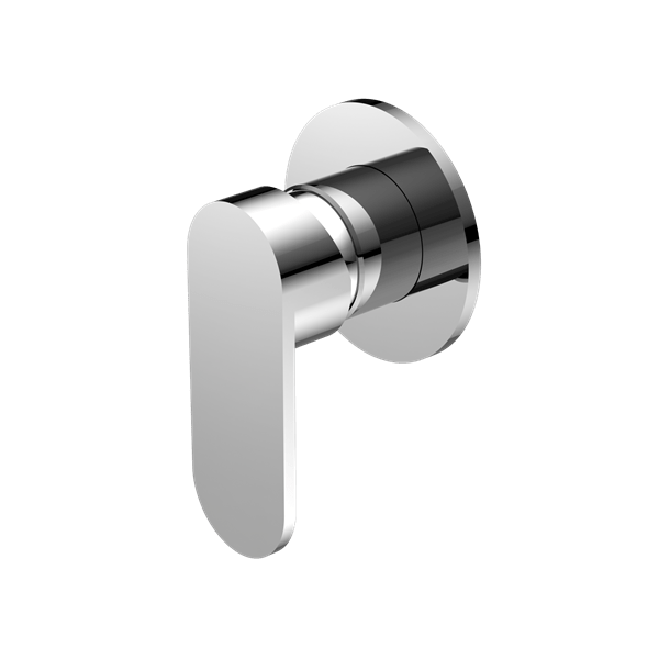 Ecco Shower Mixer Round Back Shower Valve Mixer Kit Round Back Plate CHROME (NR301311dCH)