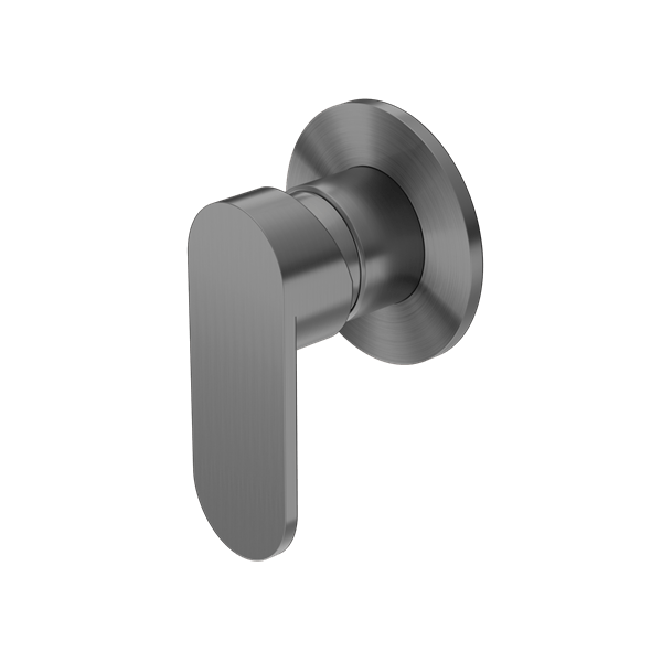 Ecco Shower Mixer Round Back Shower Valve Mixer Kit Round Back Plate GUN METAL (NR301311dGM)