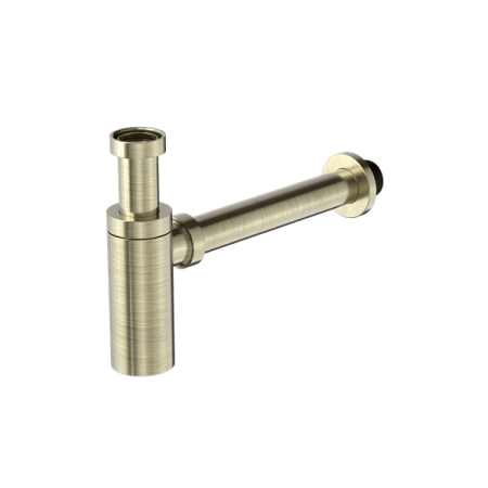 40MM ROUND BOTTLE TRAP WASTE TRAP DRAIN TUBE BOTTLE TRAP DRAIN KIT AGED BRASS (NRA186WAB)