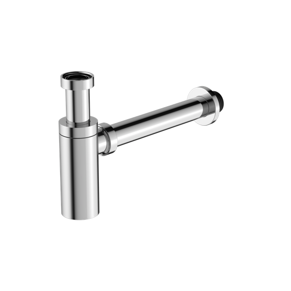 40MM ROUND BOTTLE TRAP WASTE TRAP DRAIN TUBE BOTTLE TRAP DRAIN KIT CHROME (NRA186WCH)