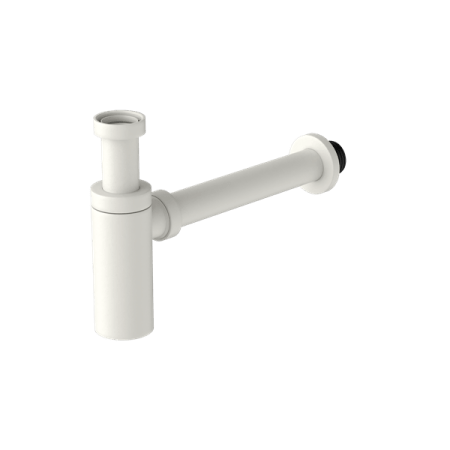 40MM ROUND BOTTLE TRAP WASTE TRAP DRAIN TUBE BOTTLE TRAP DRAIN KIT MATTE WHITE (NRA186WMW)