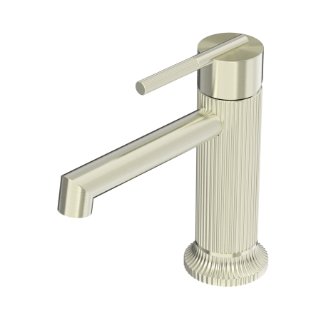 SAN ROMEDIO BATHROOM SINK FAUCET BASIN MIXER TAP SINGLE HANDLE ONE HOLE DECK MOUNT LAVATORY BASIN TAP BRUSHED GOLD (NR212301BG)