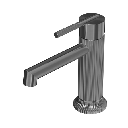 SAN ROMEDIO BATHROOM SINK FAUCET BASIN MIXER TAP SINGLE HANDLE ONE HOLE DECK MOUNT LAVATORY BASIN TAP GUN METAL GREY (NR212301GM)