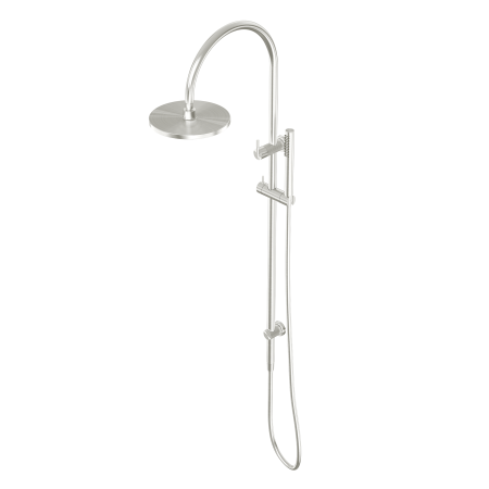 SAN ROMEDIO TWIN SHOWERS RAIN SHOWER HEADS COMBO SHOWER COLUMN BRUSHED NICKEL (NR212305bBN)