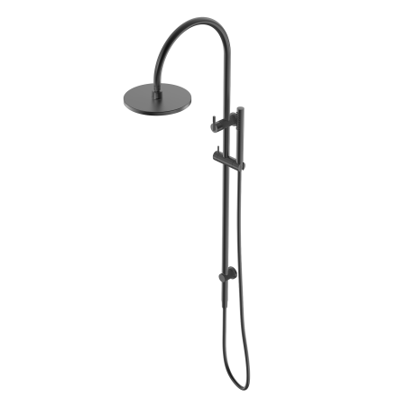 SAN ROMEDIO TWIN SHOWERS RAIN SHOWER HEADS COMBO SHOWER COLUMN MATTE BLACK (NR212305bMB)