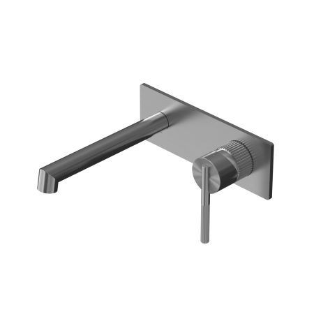 SAN ROMEDIO WALL BASIN/BATH MIXER BATHROOM SINK FAUCETS GUN METAL GREY (NR212307aGM)
