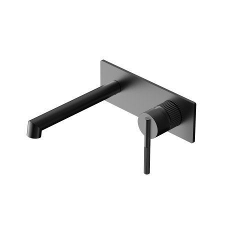 SAN ROMEDIO WALL BASIN/BATH MIXER BATHROOM SINK FAUCETS MATTE BLACK (NR212307aMB)