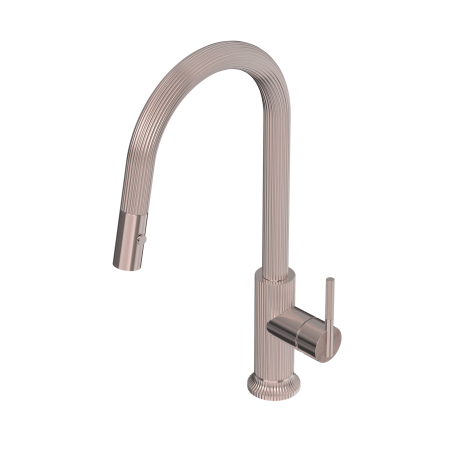 SAN ROMEDIO KITCHEN FAUCET WITH PULL DOWN SPRAYER PULL OUT SINK MIXER WITH VEGIE SPRAY FUNCTION BRUSHED BRONZE (NR212308BZ)