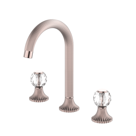 SAN ROMEDIO 2 CRYSTAL HANDLES BASIN TAP SETS BASIN VESSEL FAUCET BRASS BATHROOM FAUCETS BRUSHED BRONZE (NR262301aBZ)
