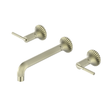 SAN ROMEDIO WALL BASIN/BATH SET SPOUT BATHTUB FAUCETS BRUSHED GOLD (NR262307bBG)