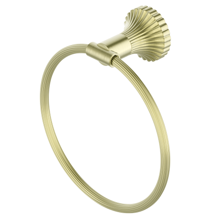 SAN ROMEDIO BATH HAND TOWEL RING TOWEL HOLDER BRUSHED GOLD (NR2880BG)