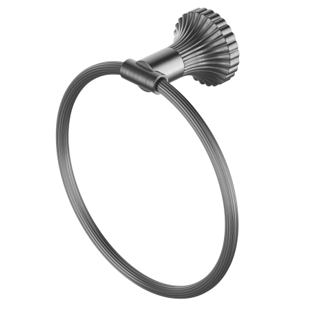 SAN ROMEDIO BATH HAND TOWEL RING TOWEL HOLDER GUN METAL GREY ( NR2880GM )