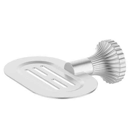SAN ROMEDIO SOAP DISH HOLDER RAZOR HOLDER SOAP BAR HOLDER SOAP SAVER SOAP BASKET BRUSHED NICKEL (NR2881BN)