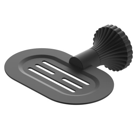 SAN ROMEDIO SOAP DISH HOLDER RAZOR HOLDER SOAP BAR HOLDER SOAP SAVER SOAP BASKET MATTE BLACK (NR2881MB)