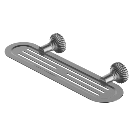 SAN ROMEDIO METAL SHOWER SHELF BATHROOM SHELVES WALL MOUNT GUN METAL GREY (NR2887aGM)