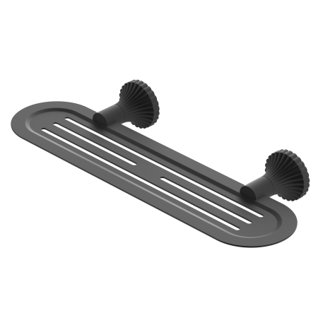 SAN ROMEDIO METAL SHOWER SHELF BATHROOM SHELVES WALL MOUNT MATTE BLACK (NR2887aMB)