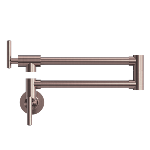 ZEN 316L STAINLESS STEEL WALL MOUNT STOVE FAUCET LEAD-FREE POT FILLER BRUSHED BRONZE (NR162203BZ)