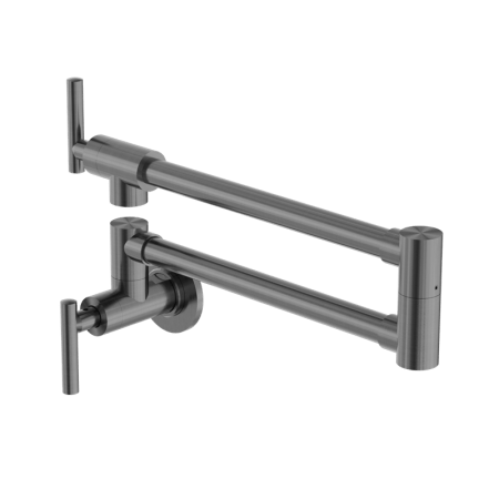 ZEN 316L STAINLESS STEEL WALL MOUNT STOVE FAUCET LEAD-FREE POT FILLER GRAPHITE (NR162203GR)