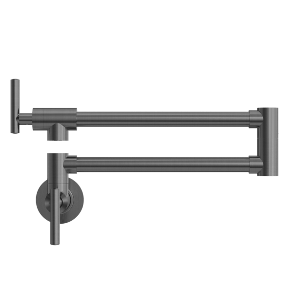 ZEN 316L STAINLESS STEEL WALL MOUNT STOVE FAUCET LEAD-FREE POT FILLER GRAPHITE (NR162203GR)