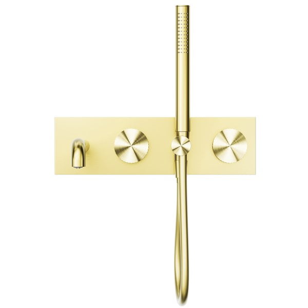 OPAL PROGRESSIVE SHOWER SYSTEM WITH SPOUT SHOWER FAUCET 250MM BRUSHED GOLD (NR252003a250BG)