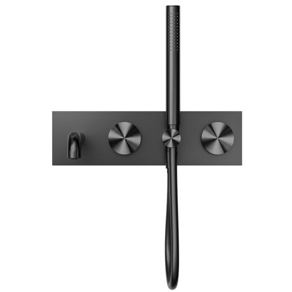 OPAL PROGRESSIVE SHOWER SYSTEM WITH SPOUT SHOWER FAUCET 250MM GRAPHITE (NR252003a250GR)