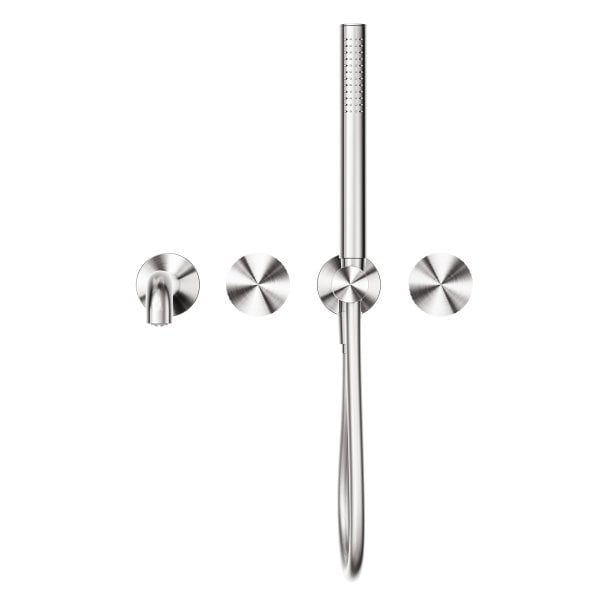 OPAL PROGRESSIVE SHOWER SYSTEM SEPARATE PLATE WITH SPOUT SHOWER FAUCET 230MM BRUSHED NICKEL (NR252003B230BN)