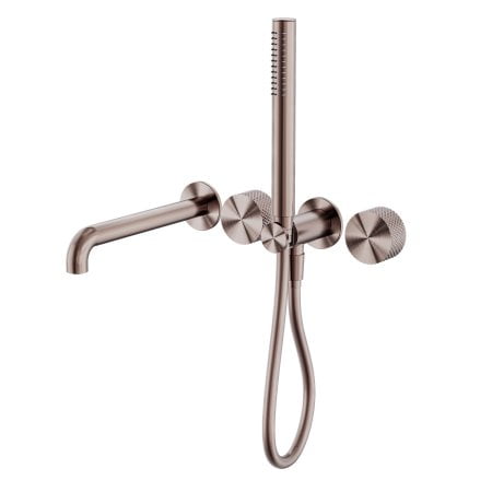 OPAL PROGRESSIVE SHOWER SYSTEM SEPARATE PLATE WITH SPOUT SHOWER FAUCETS 250MM BRUSHED BRONZE (NR252003B250BZ)
