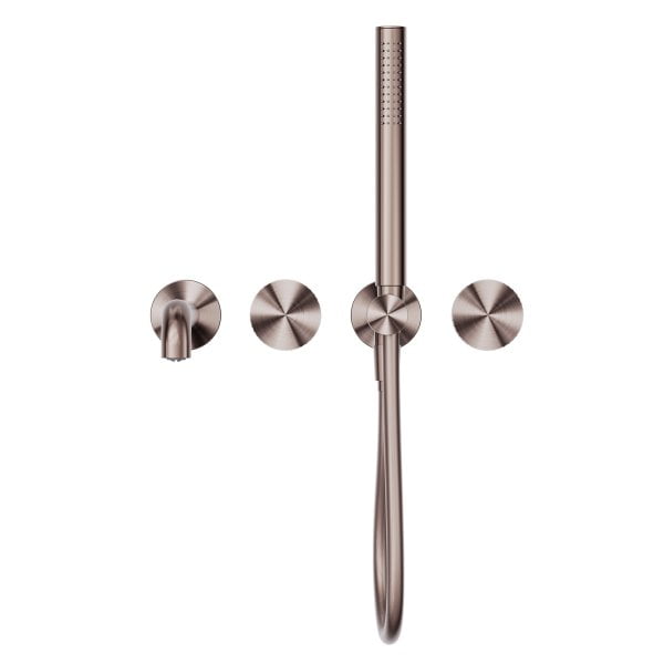 OPAL PROGRESSIVE SHOWER SYSTEM SEPARATE PLATE WITH SPOUT SHOWER FAUCET 230MM BRUSHED BRONZE (NR252003B230BZ)