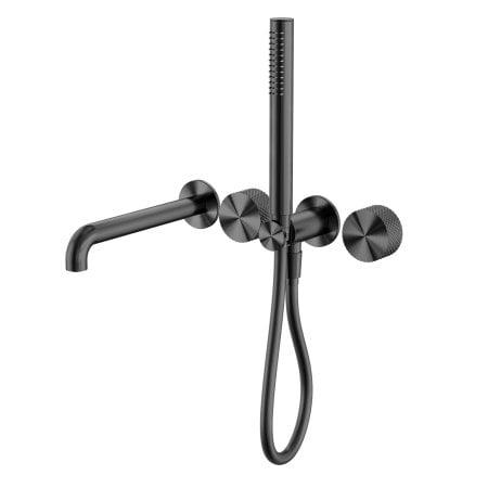 OPAL PROGRESSIVE SHOWER SYSTEM SEPARATE PLATE WITH SPOUT SHOWER FAUCETS 250MM GRAPHITE (NR252003B250GR)