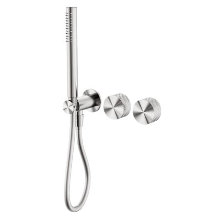 OPAL PROGRESSIVE SHOWER SYSTEM SEPARATE PLATE WITH 2 HANDLES SHOWER HANDHELD BRUSHED NICKEL (NR252003dBN)