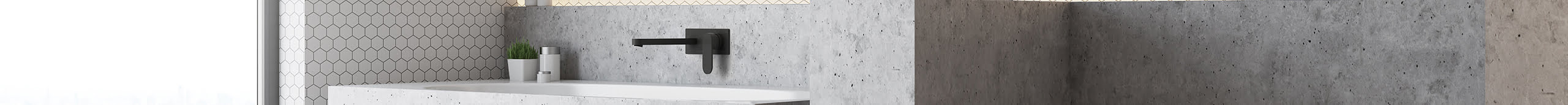 ECCO WALL BASIN/BATH MIXER TRIM KITS ONLY GUN METAL (NR301310atGM)
